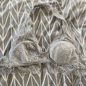Aerie Gray Halter Bra